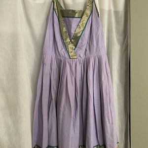 Vintage Hawaiian Lavender Dress XL